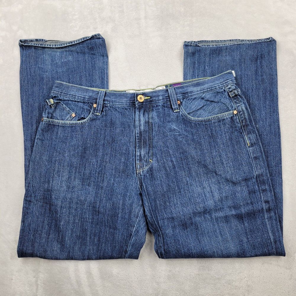 Akoo‎ Jeans Mens 40 Denim Pants Vintage Y2K Baggy Streetwear King South Atlanta